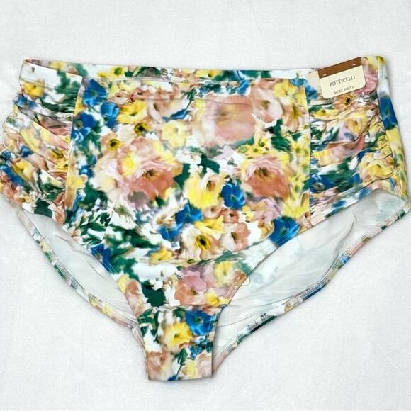 NWT 14 Artesands Odette Botticelli Floral Bikini High Waist Bottoms Swim Suit - Picture 11 of 11